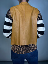 Chaqueta Camel Cuero