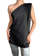 Blusa Negra Asimétrica