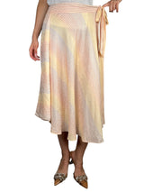 Falda Rayas Detalles Animal Print en Tela