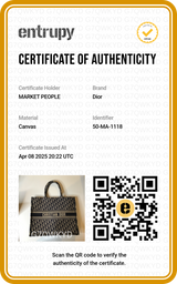 Dior Book Tote Large en Ecru y Azul