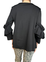 Blusa Mangas Con Vuelos