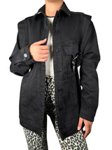 Chaqueta Negra Hebillas