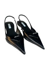 Zapatos de Salón Slingbacks en Piel Cepillada