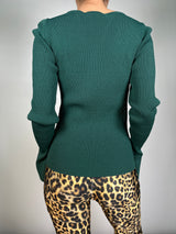 Polera Tejida Cuello Cuadrado