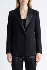 Blazer Solapas Satinadas