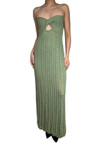 Vestido Strapless Tejido