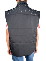 Parka Negra Sin Mangas