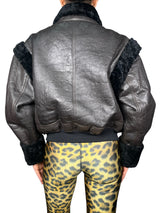Chaqueta Cuero Mangas Desmontables