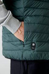 Parka Verde Oscuro Sin Mangas Hombre - Sin Batería