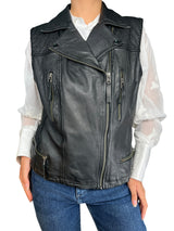 Chaqueta Biker Malva Cuero