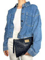 Clutch Textura Cocodrilo