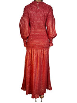 Vestido Fruncido Lurex