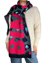 Bufanda Leopardo Fibras Metalizadas