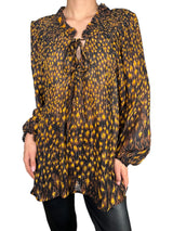 Blusa Transparente Fruncida