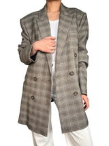 Blazer Plaid Beige