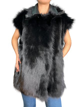 Chaqueta Reversible Cuero y Piel Real