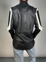 Chaqueta Cuero Flecos