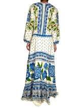 Vestido Off White Macaw Flight Lino