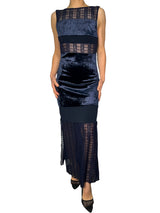 Vestido Encaje Azul Navi