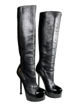 Botas Largas Punta Charol