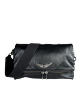 Bandolera Cuero Negra