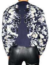 Cárdigan Estampado Jacquard Floral