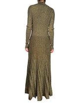 Vestido Tejido Fibras Metalizadas