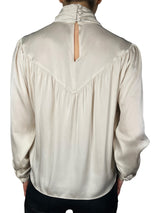 Blusa Cuello Alto Seda