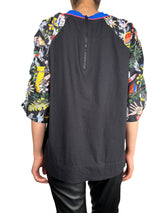 Blusa Estampada Dos Telas