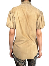 Blusa Cuero Gamuza