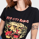 Polera Red City Black