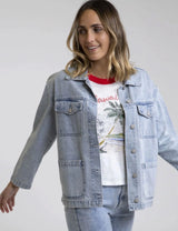 Chaqueta Classic Boyfriend Denim Light Blue