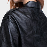 Campera Snake Black Ecocuero