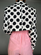 Chaqueta Crop Lunares