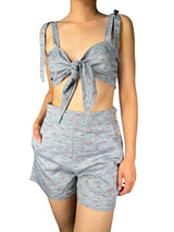 Set Crop Top Y Shorts