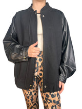 Chaqueta Mangas Ecocuero