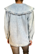 Blusa Denim Cuello
