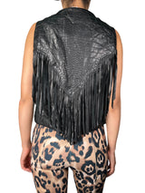 Gilet Fringes Cuero
