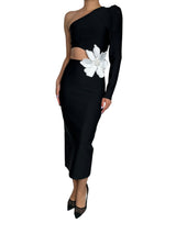 Vestido Asimétrico Flor