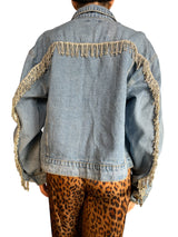 Chaqueta Raya Rhinestone Fringe