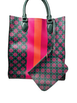 Cartera Verde/ Fucsia