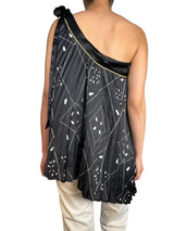 Blusa Asimétrica Plisada