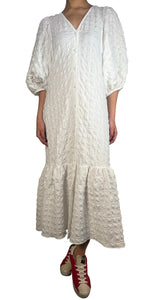 Vestido Blanco Texturizado