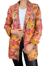 Blazer Lino Estampado