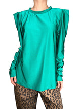 Polera Verde Satinada