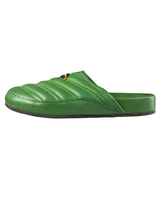 Mules Acolchadas Verde