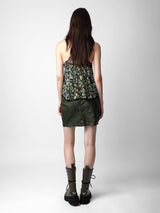 FALDA JULIPE CUIR FROISSE