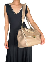 Bolso Cuero Beige