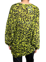 Tejido animal print verde