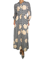 Vestido Maxi Blanco/Negro